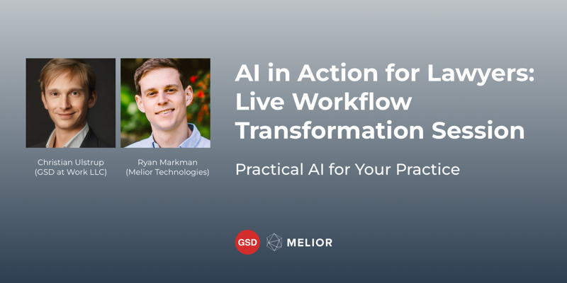 AI in Action for Lawyers workshop replay
